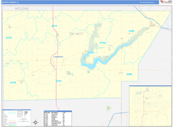 De Witt County, IL Digital Map Basic Style